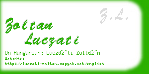 zoltan luczati business card